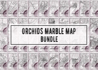 Orchids Marble Map Bundle