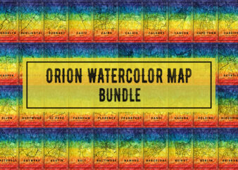 Orion Watercolor Map Bundle