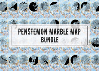 Penstemon Marble Map Bundle t shirt illustration