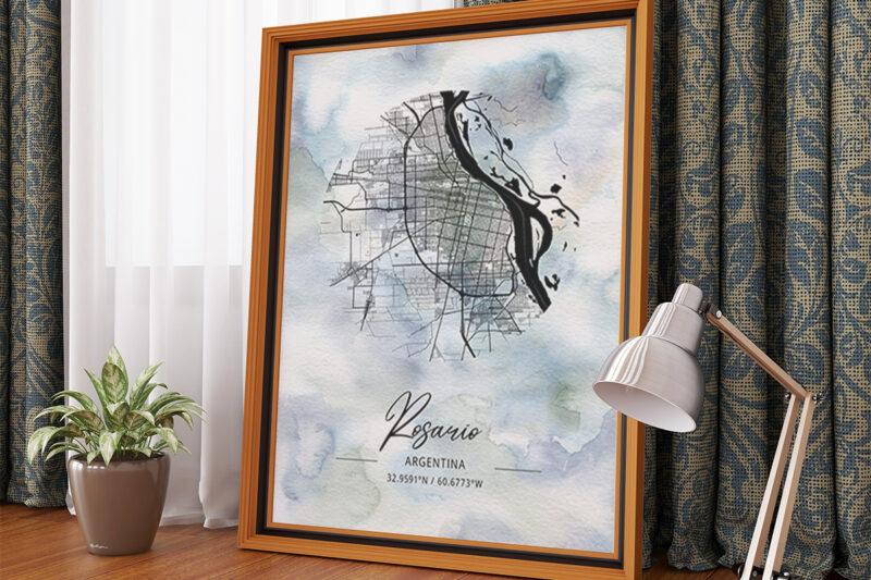 Phi Watercolor Map Bundle