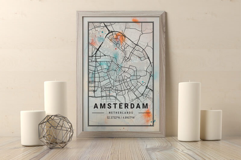 Phoenix Watercolor Map Bundle