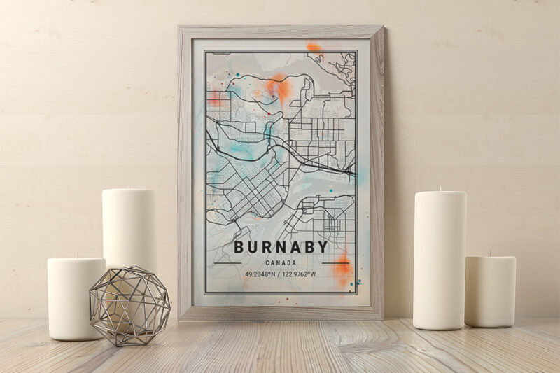 Phoenix Watercolor Map Bundle