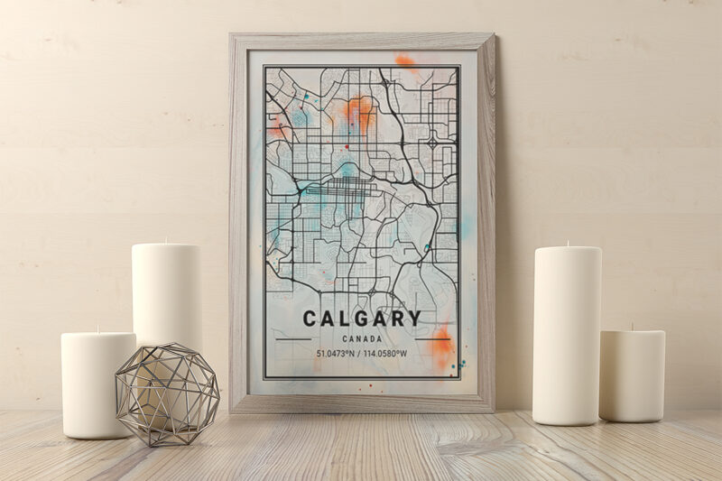 Phoenix Watercolor Map Bundle