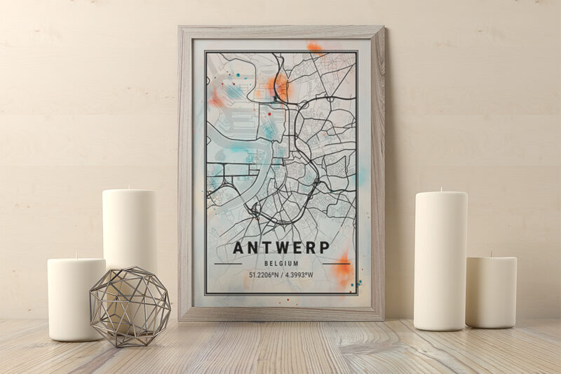 Phoenix Watercolor Map Bundle