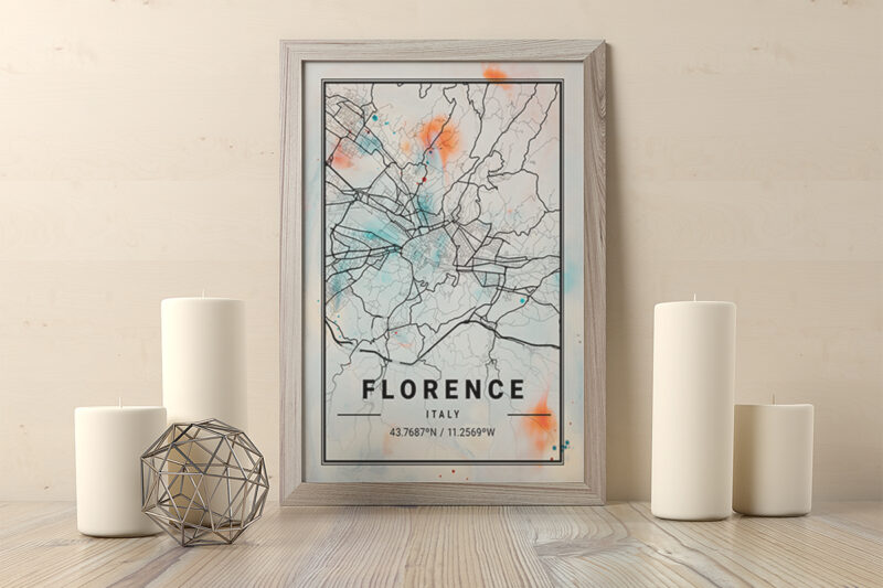 Phoenix Watercolor Map Bundle