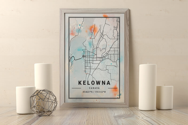 Phoenix Watercolor Map Bundle