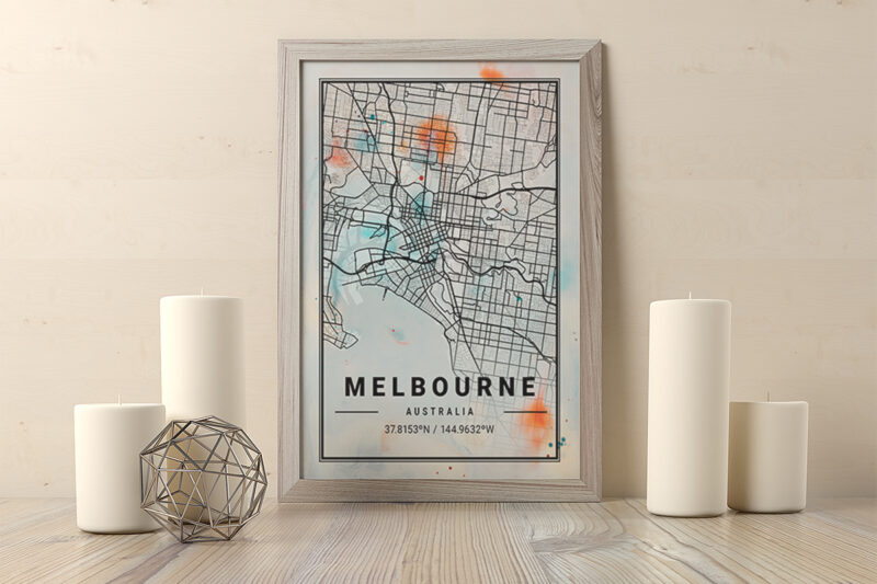 Phoenix Watercolor Map Bundle