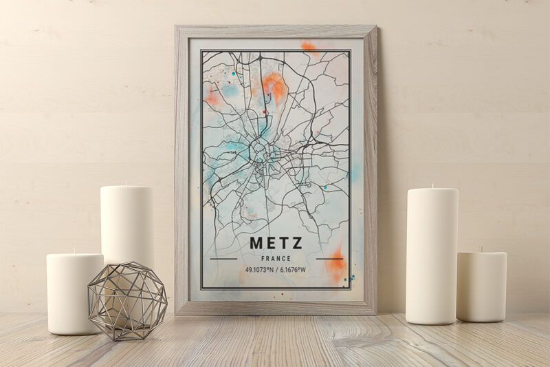 Phoenix Watercolor Map Bundle