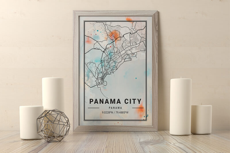 Phoenix Watercolor Map Bundle