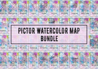 Pictor Watercolor Map Bundle