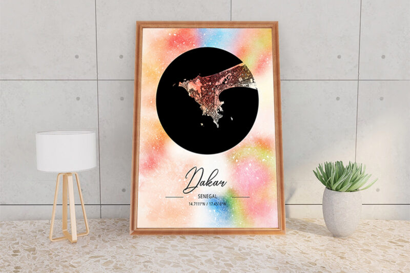 Psi Watercolor Map Bundle