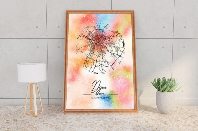 Psi Watercolor Map Bundle