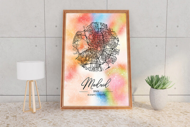 Psi Watercolor Map Bundle