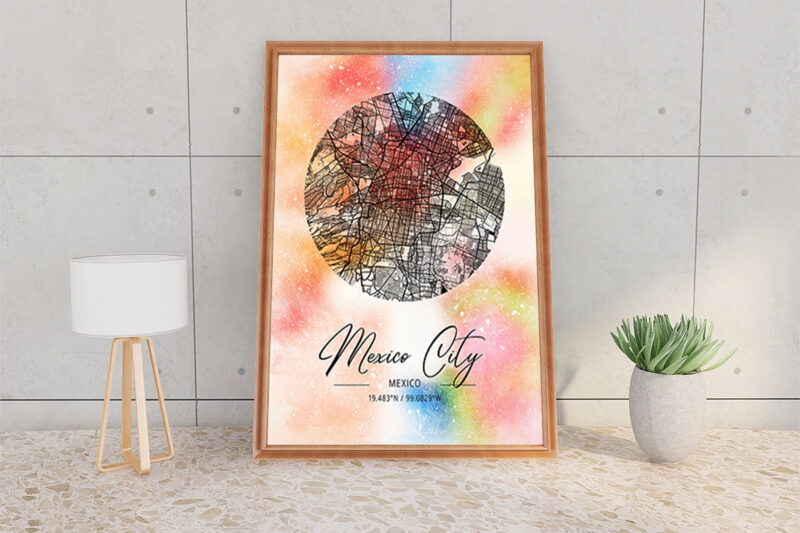 Psi Watercolor Map Bundle