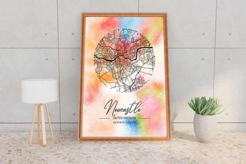 Psi Watercolor Map Bundle