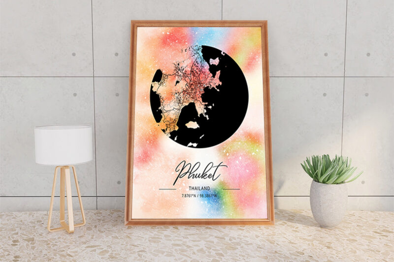 Psi Watercolor Map Bundle