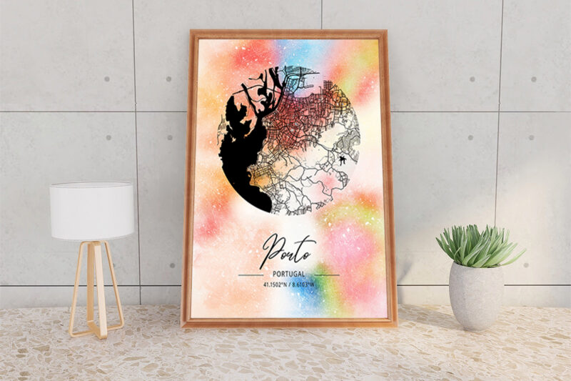 Psi Watercolor Map Bundle