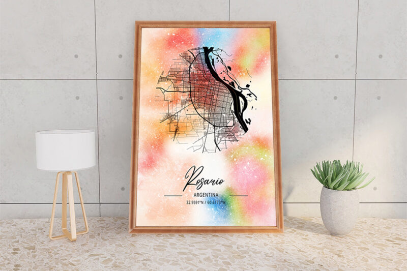 Psi Watercolor Map Bundle