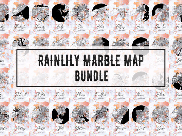 Rainlily marble map bundle t shirt design online