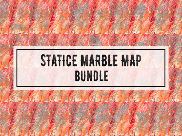 Statice marble map bundle t shirt template vector