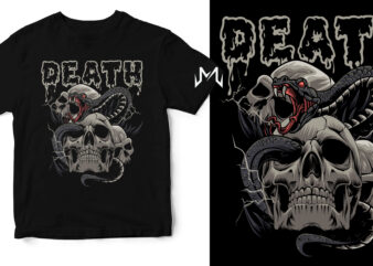 death (snake and skull)