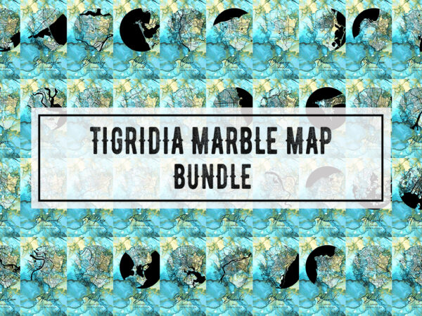 Tigridia marble map bundle t shirt designs for sale