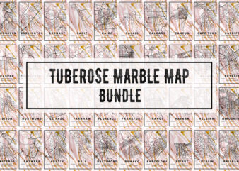 Tuberose Marble Map Bundle