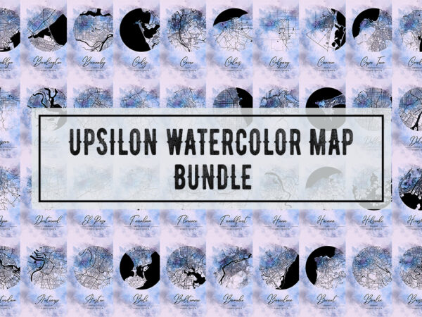 Upsilon watercolor map bundle t shirt vector graphic Upsilon watercolor map bundle t shirt vector graphic