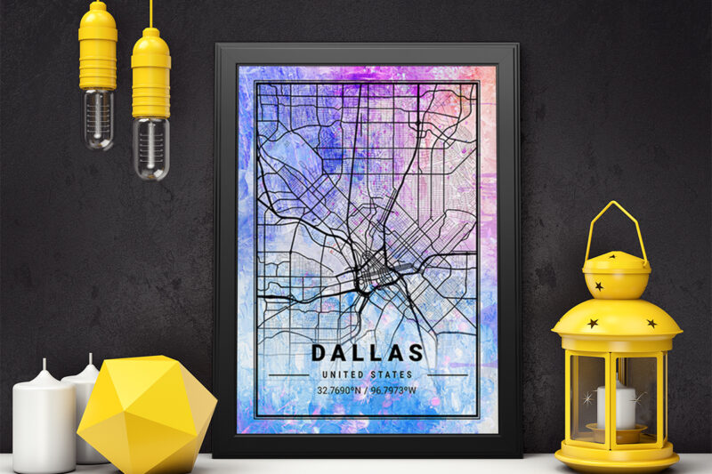 Vela Watercolor Map Bundle