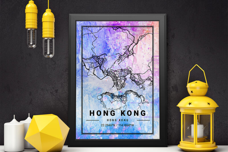 Vela Watercolor Map Bundle