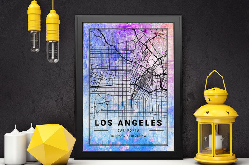 Vela Watercolor Map Bundle