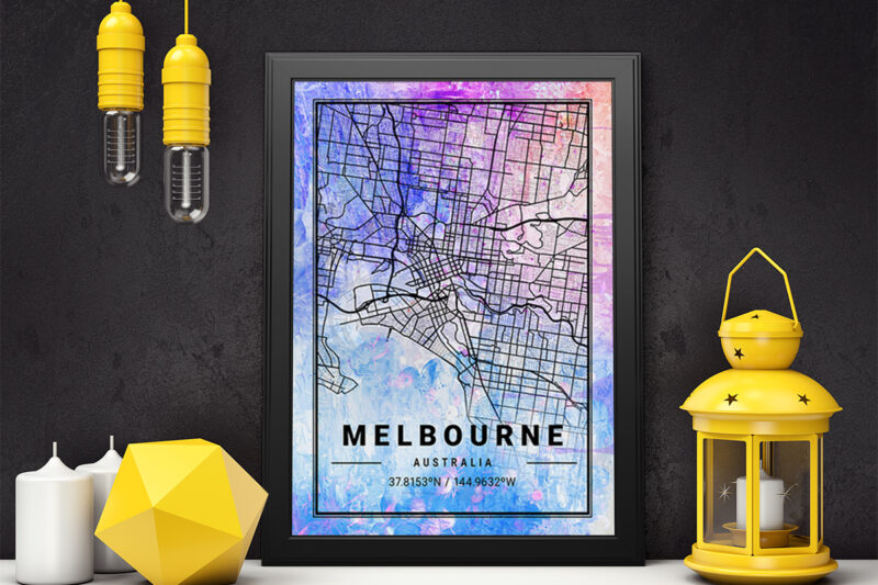 Vela Watercolor Map Bundle