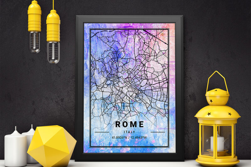 Vela Watercolor Map Bundle