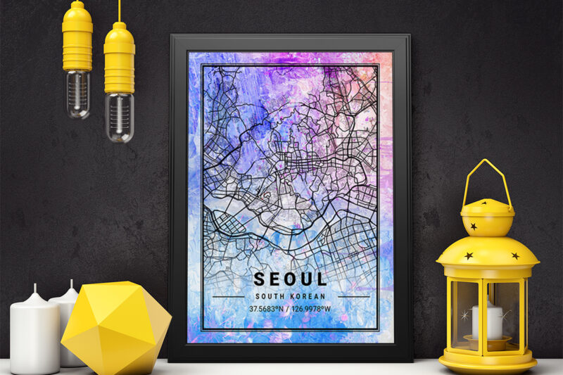 Vela Watercolor Map Bundle