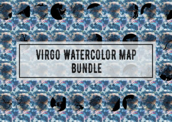 Virgo Watercolor Map Bundle