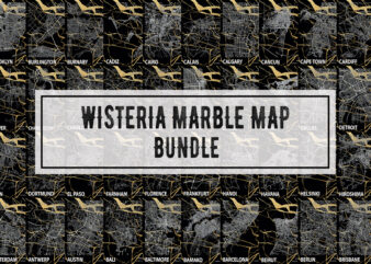 Wisteria Marble Map Bundle t shirt design for sale