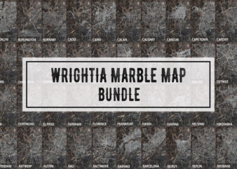 Wrightia Marble Map Bundle t shirt design for sale