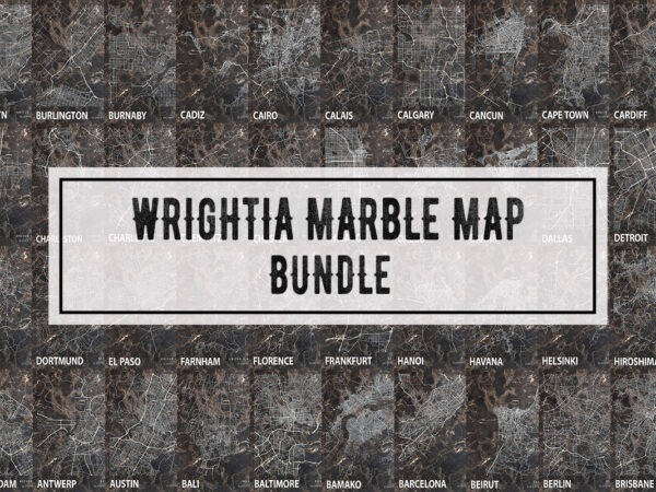 Wrightia marble map bundle t shirt design for sale