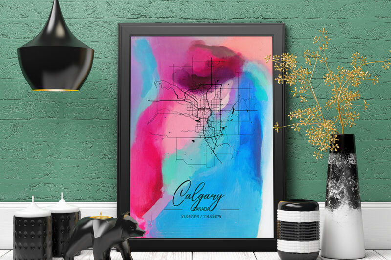 Zeta Watercolor Map Bundle