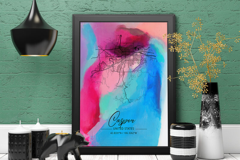 Zeta Watercolor Map Bundle