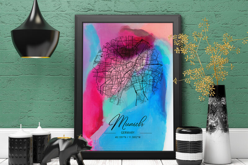 Zeta Watercolor Map Bundle