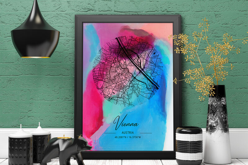 Zeta Watercolor Map Bundle