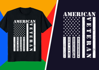 America Veteran – USA flag T-shirt