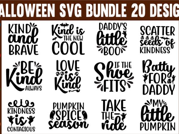 The halloween svg bundle t shirt designs for sale