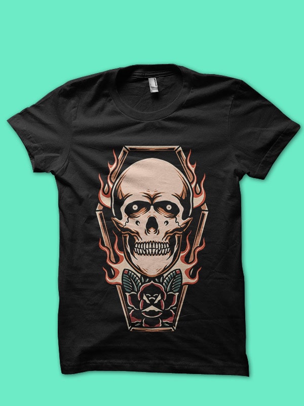 coffin skull