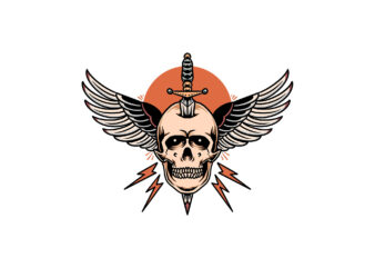 flying skull
