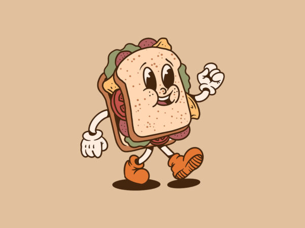 happy sandwich cartoon - Buy t-shirt designs