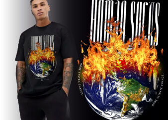 Human sucks global warming and climate change t-shirt design, global warming, world on fire streetwear design