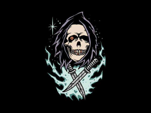 Lightning grim t shirt vector graphic