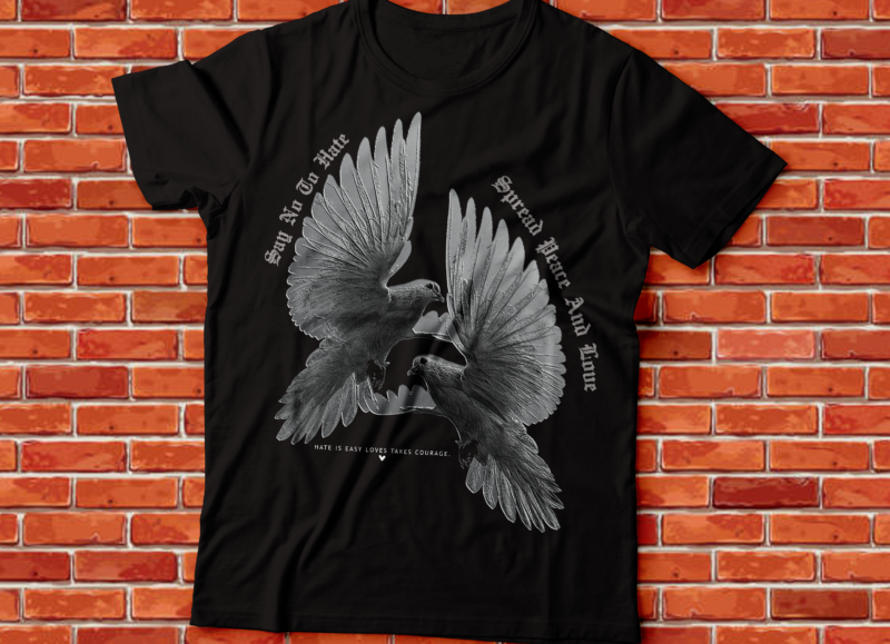 spread peace and love, say no to hate pigeon peace art URBAN OUTFITTERS,STREETWEAR OUTFIT